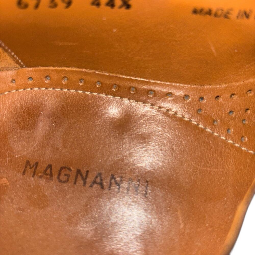 Magnanni Oxford Black Leather Men's Dress Shoes US 11 M - Picture 3 of 8